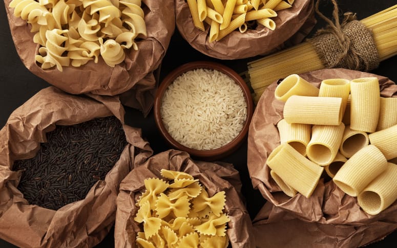 4. Edible Foods: Rice and Pasta