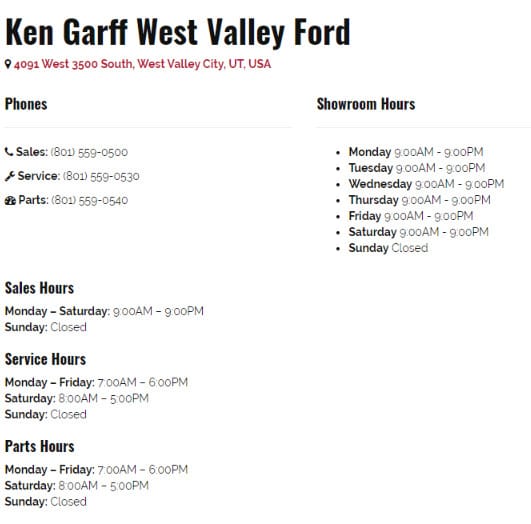 Ken Garff West Valley Ford