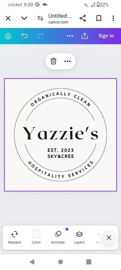 Sky's & Cree Organic cleaning services