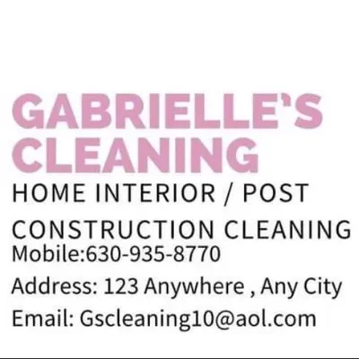 Gabrielle’s cleaning