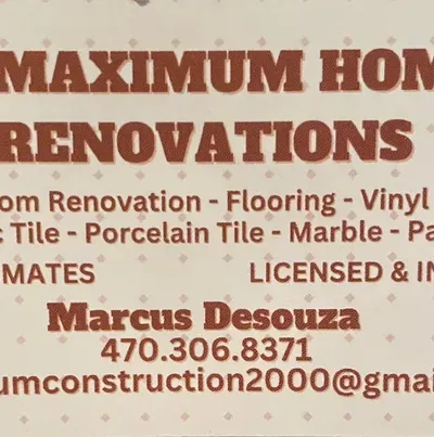 Maximum bathroom & kitchen renovation