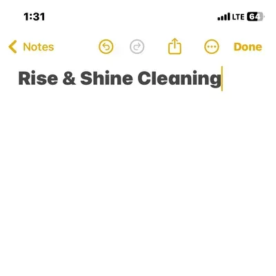 Rise and Shine Cleaning