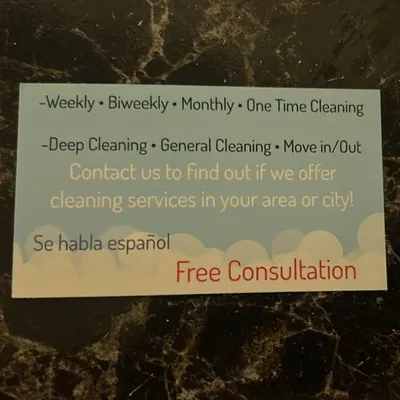 Xiomara cleaning