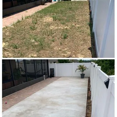 Clutch concrete and landscaping