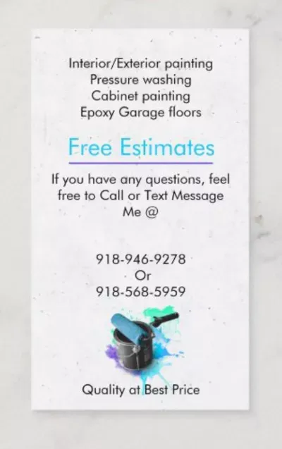 Zac. Painting services