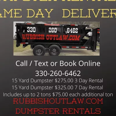 RUBBISH OUTLAW DUMPSTER RENTAL & JUNK REMOVAL