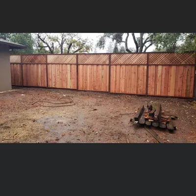 Reyes fence deck retaining wall.