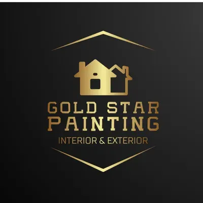 Gold star painting