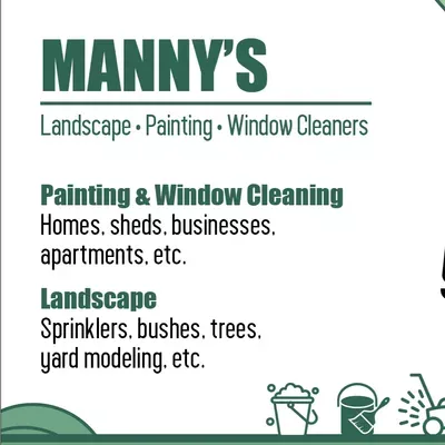Manny's painting, landscape, window cleaners