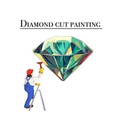 Diamond cut painting