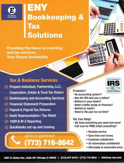 ENY BOOKKEEPING AND TAX SOLUTIONS