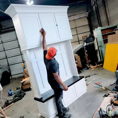 Custom built cabinets