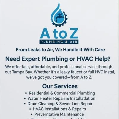 A To Z Plumbing and air Llc