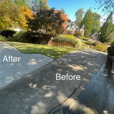 pressure washing first