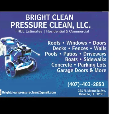 BRIGHT CLEAN PRESSURE CLEAN
