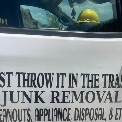 Just throw it in the trash junk removal