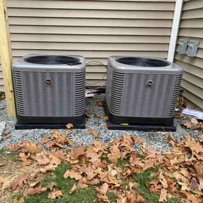 red white blue hvac