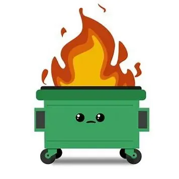 Dumpster Fire Trash Removal