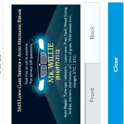 SMS Lawn Care Service