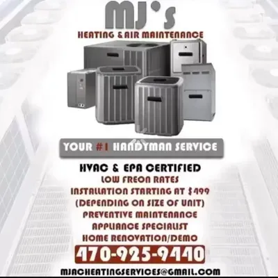 MJ’s appliance & heating & air services