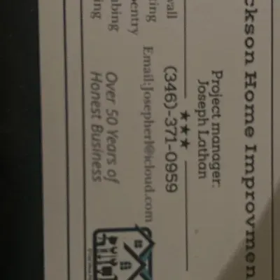 Joseph Jackson Home improvement