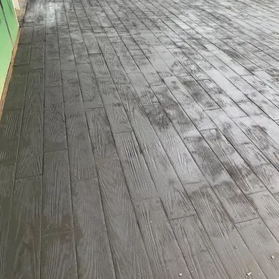 Backyard concrete