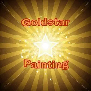 Gold star painting