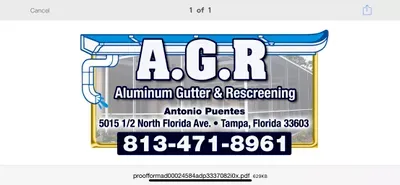 A.G.R. (Aluminum, Gutter & Rescreening