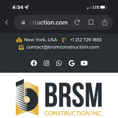 BRSM  CONSTRUCTION, INC.