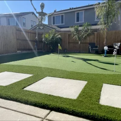 Concrete, Artificial Grass and House Cleaning,