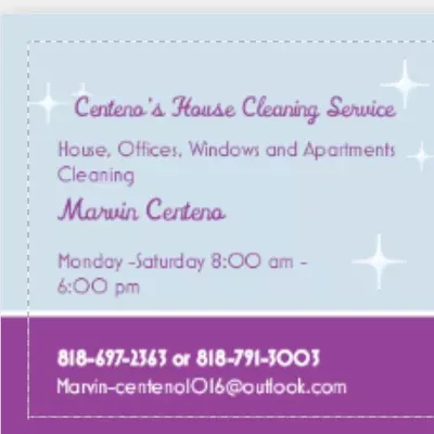 Centeno’s house cleaning service