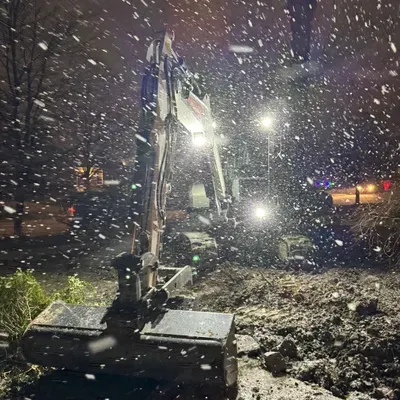 At-less excavating