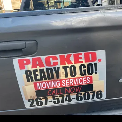 Packed, ready to go moving & hauling services