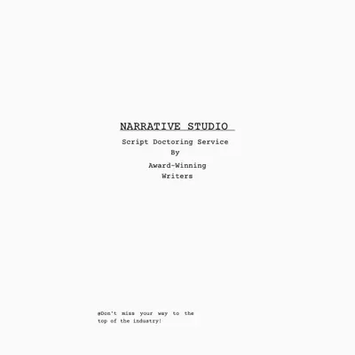 SCRIPT WRITING AND DOCTORING SERVICE