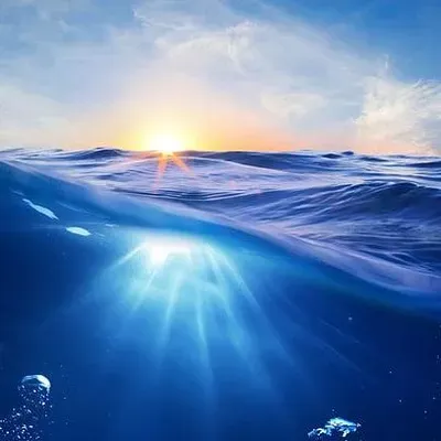 Blue sea cleaning