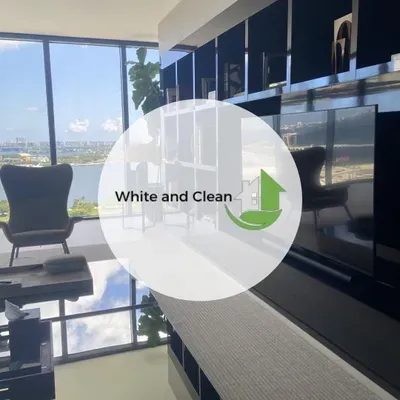 white and clean