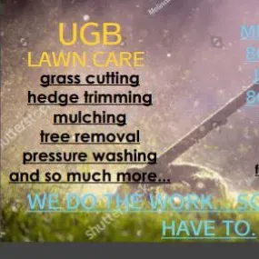 UGB lawn care.