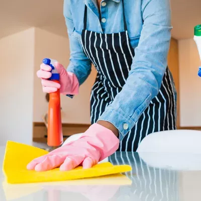 Gizelle cleaning
