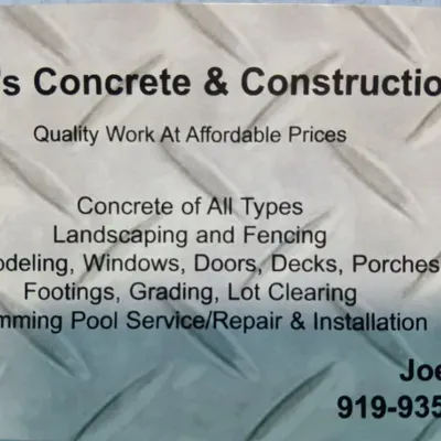 deals Concrete and Construction