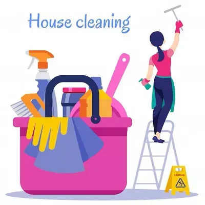 Michelle cleaning