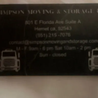Simpson moving & storage llc