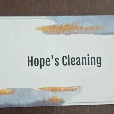 Hope's cleaning service
