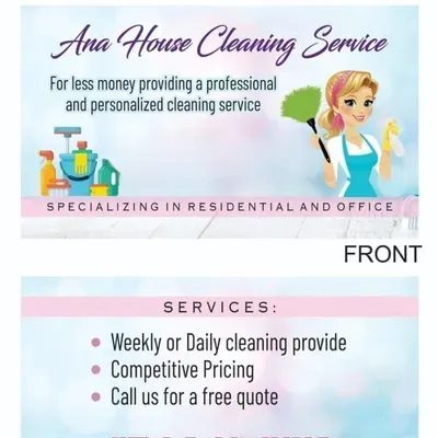 ana house cleaning service for les money