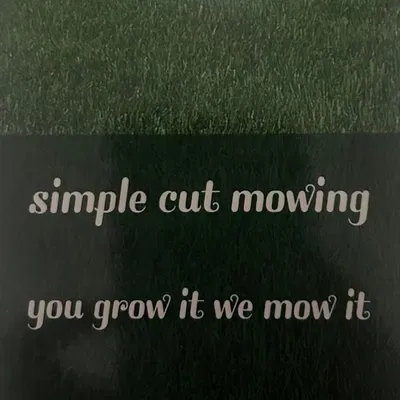 Simple cut mowing