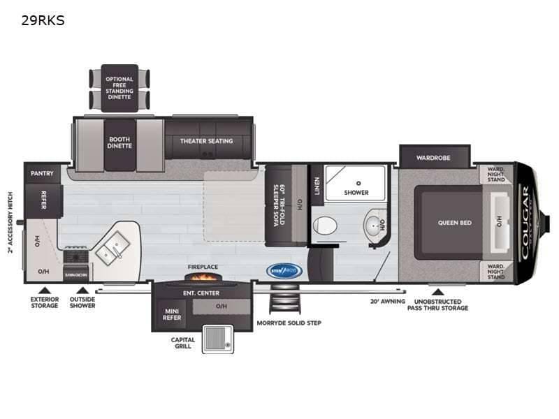 2021 Keystone Keystone RV Cougar Half-Ton 29RKS 33ft for Sale