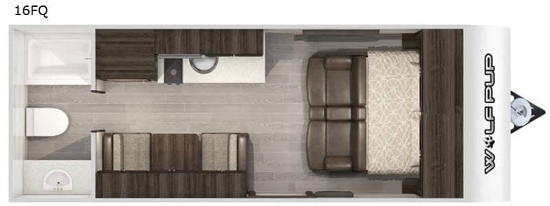 2020 Forest River Forest River RV Cherokee Wolf Pup 16FQ 21ft for Sale