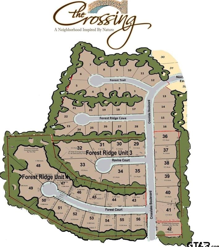 Lot 42 Crosslake Blvd, Tyler, TX 75703 - MLS 23005441 for Sale