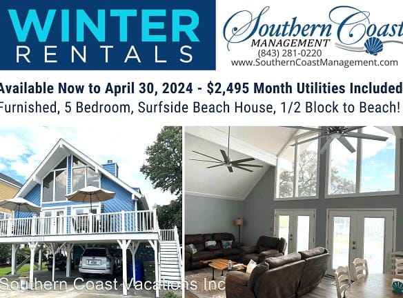 116 14th Ave N - Surfside Beach, SC 29575 - Home For Rent
