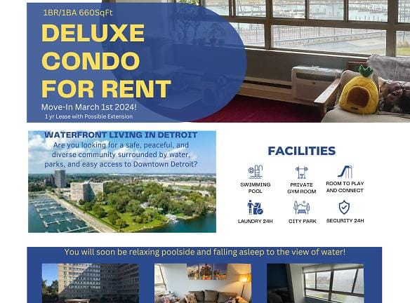 8900 E Jefferson Ave unit 110 - Detroit, MI 48214 - Home For Rent