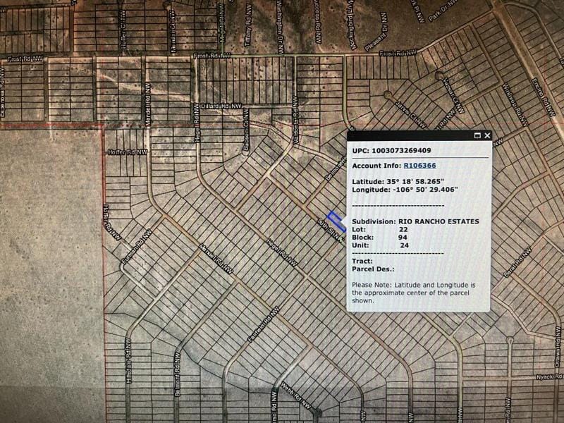 Rio Rancho, Sandoval County, NM Undeveloped Land, Homesites for sale Property ID: 418432768